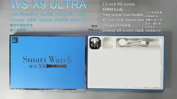 Ultra Smart Watch WS-X9: 7-in-1 Multifunctional Wearable Tech
