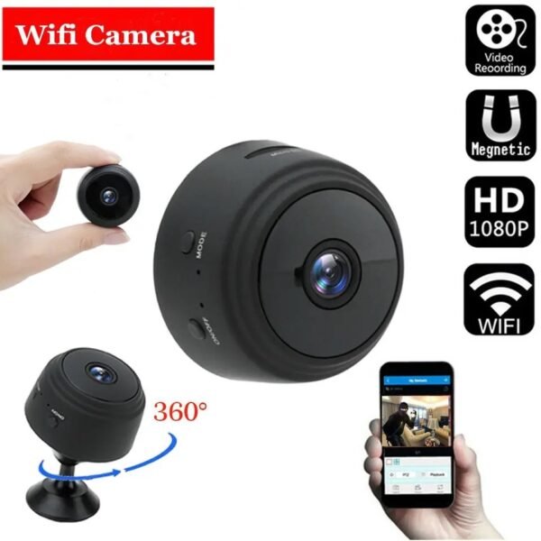 WiFi Mini Camera HD 1080p Wireless Video Recorder Voice Recorder Security Monitoring Camera