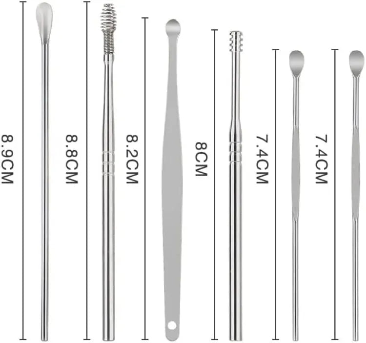 EAR WAX CLEANING KIT, 6 PCS EAR TOOLS