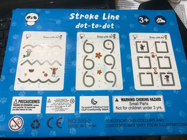 Kids Educational Learning Tracing Book ( 64 Pages) | With Two Markers Duster Attached (big Size)