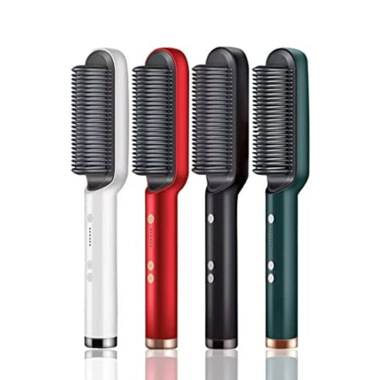 HQT-909B Hair Straightener - Ceramic Heated Hair Brush - Heating Electric Hair Straightener