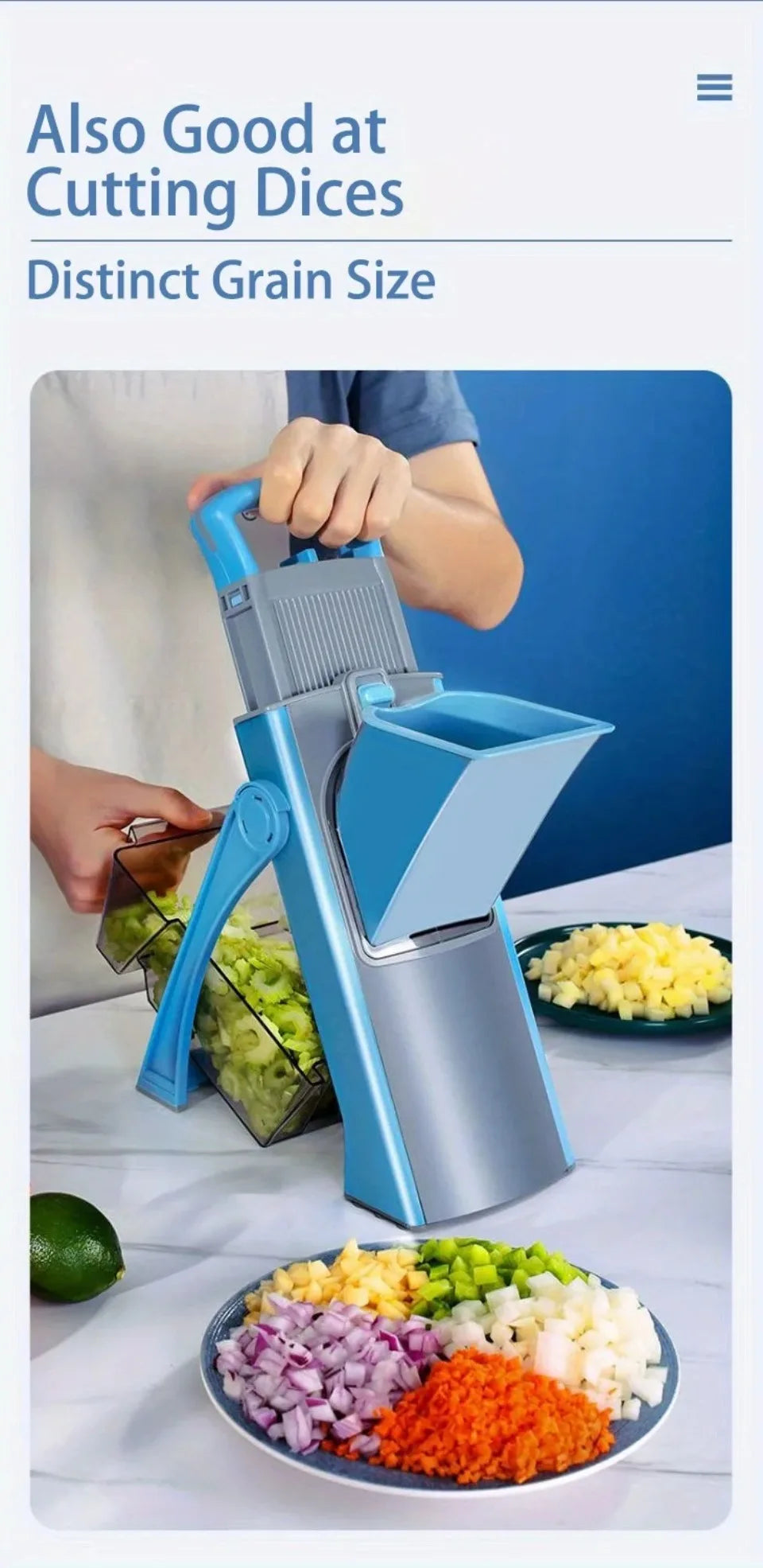 Multifunctional Kitchen Vegetable Cutter Chopper Adjustable Blade Slicer Cooking Gadge Knifes Cutting Kitchen Tool Accessories