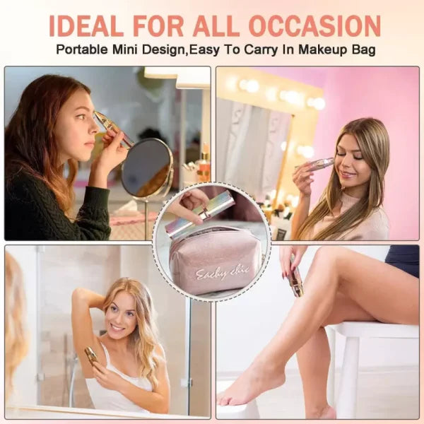 2 In 1 Rechargeable Electric Facial Hair Remover Multi Attractive Color With Usb Charging Cable And Cleaning Brush