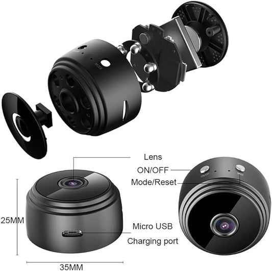 WiFi Mini Camera HD 1080p Wireless Video Recorder Voice Recorder Security Monitoring Camera